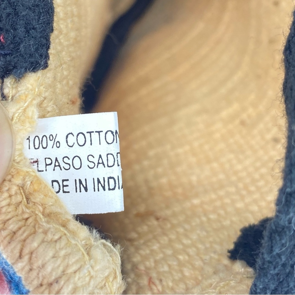 Hand Woven Road Runner Miniature Tote Made In India 100% Cotton - Picture 4 of 4